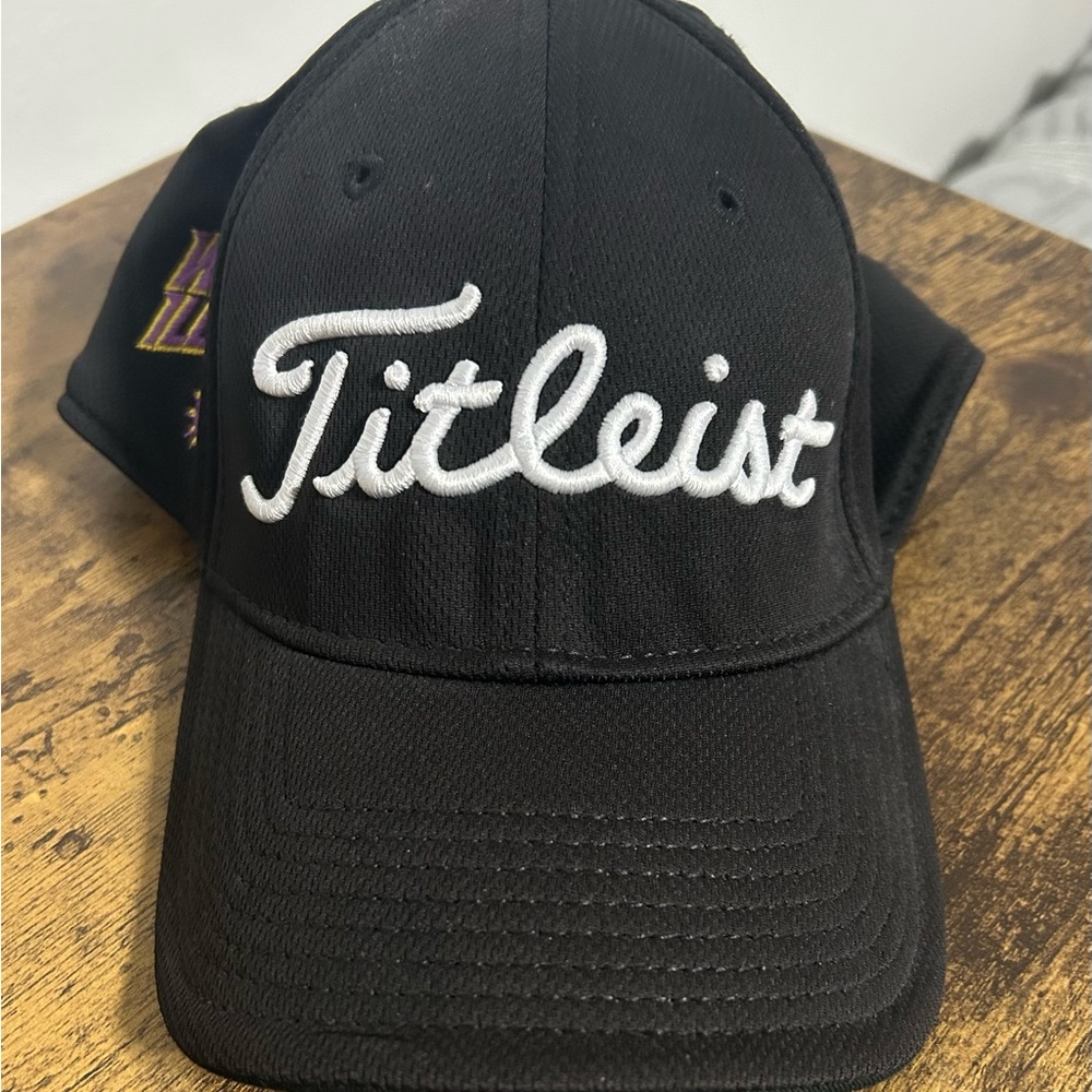 Western Illinois University Titleist Black Cap with White Logo